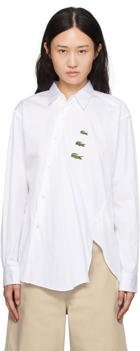Skjorte Comme des Garçons Lacoste x SHIRT Shirt Hvid | FL-B002-051, 0