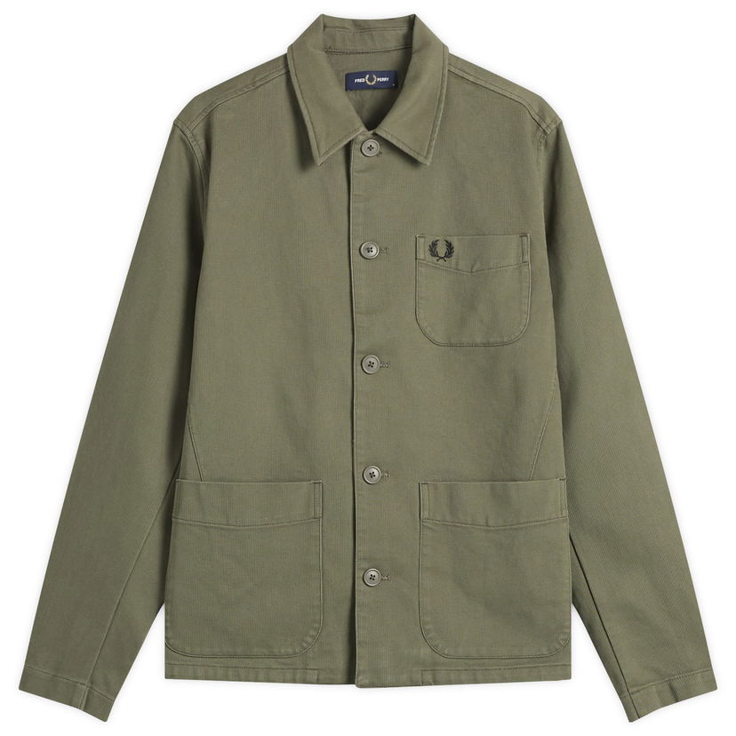 Skjorte Fred Perry Men's Bedford Corduroy Overshirt Grøn | M1701-X21