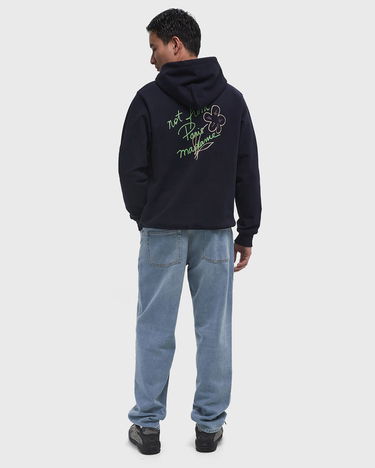 Sweatshirt Drôle de Monsieur Drôle de Monsieur Slogan Esquisse Hoodie XXL Mørkeblå | G-HO150-CO127-NY, 1