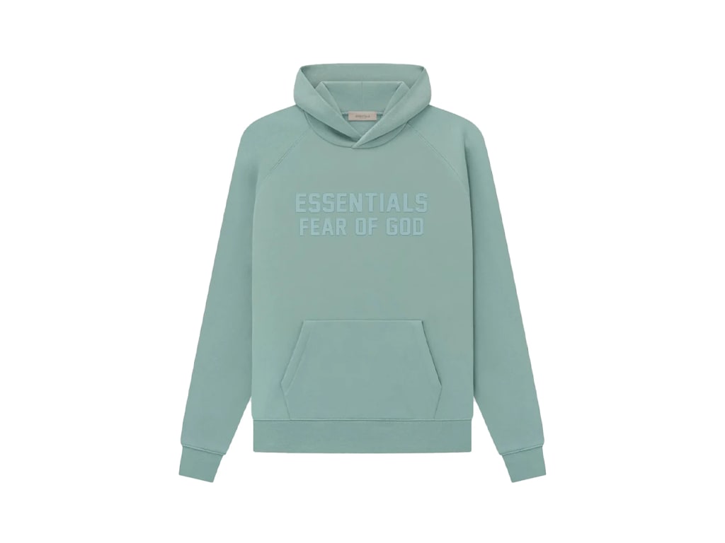 Sweatshirt Fear of God Essentials Hoodie Grøn | 192BT222051F, 0