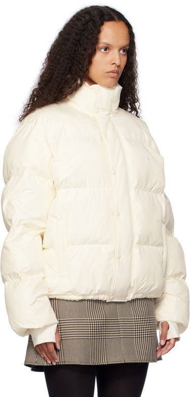 Puffer jakke Courrèges Courrèges Insulated Puffer Jacket Hvid | 323CMA105PL0112, 1