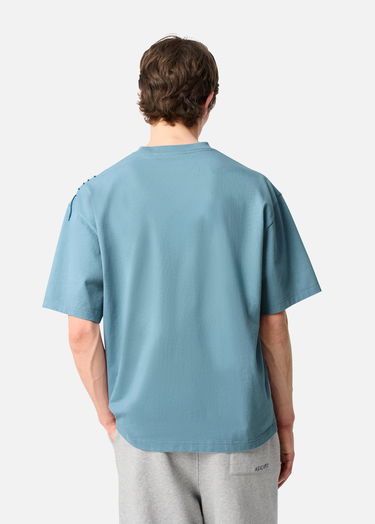 T-shirt AXEL ARIGATO Men's Relaxed Fit T-Shirt with Logo Embroidery Blå | A3443003, 3