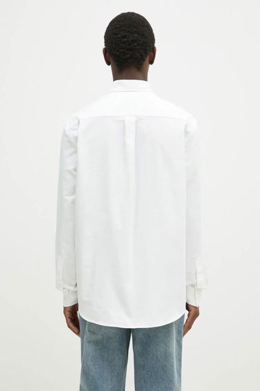 Skjorte JW Anderson JW Anderson Classic Fit Logo Pocket Shirt, Relaxed, Classic Collar Hvid | SH0328.PG1140.001, 2