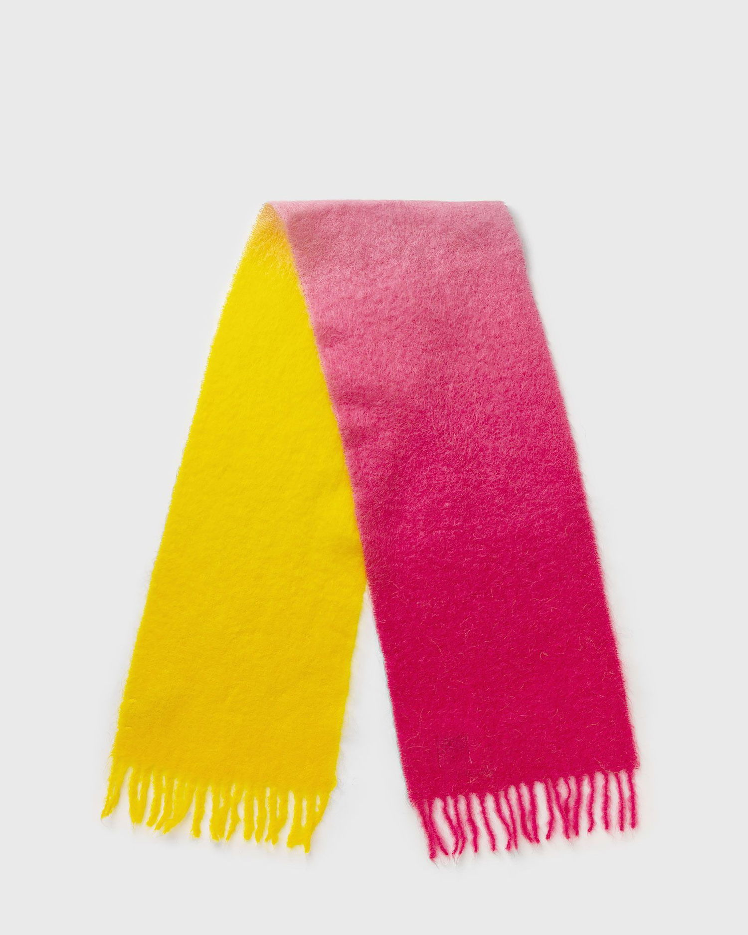 Tørklæde GANNI Mohair Gradient Fringed Scarf Flerfarvet | 5714667454759, 0