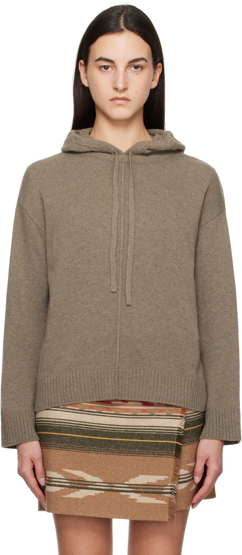 Sweatshirt Max Mara Weekend Jerez Knit Hoodie Brun | 2425366142600 MM12135
