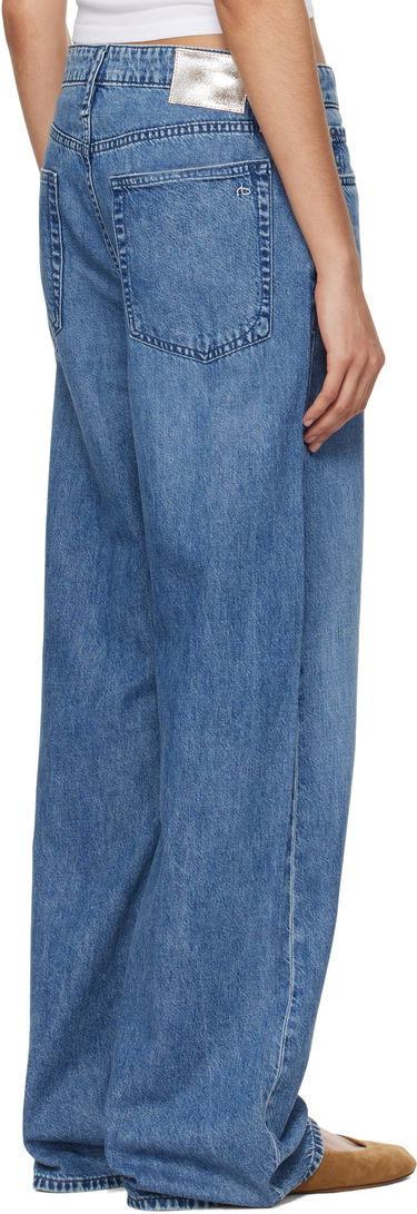 Jeans rag & bone Rag & Bone 'The Logan' Mid-Rise Wide Leg Jeans Blå | WDD24F29351FRI, 2