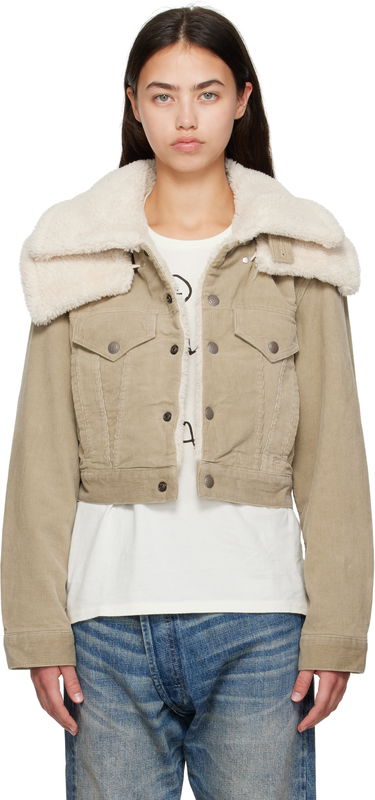 Jakke R13 R13 Sherpa Trucker Jacket Beige | R13WD181-D333A, 0
