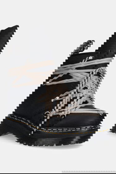 Sneakers og sko Rick Owens Rick Owens DRKSHDW x Dr. Martens 1460 Quad Sole Megalace® Boot Sort | DM02E6812.8001, 0