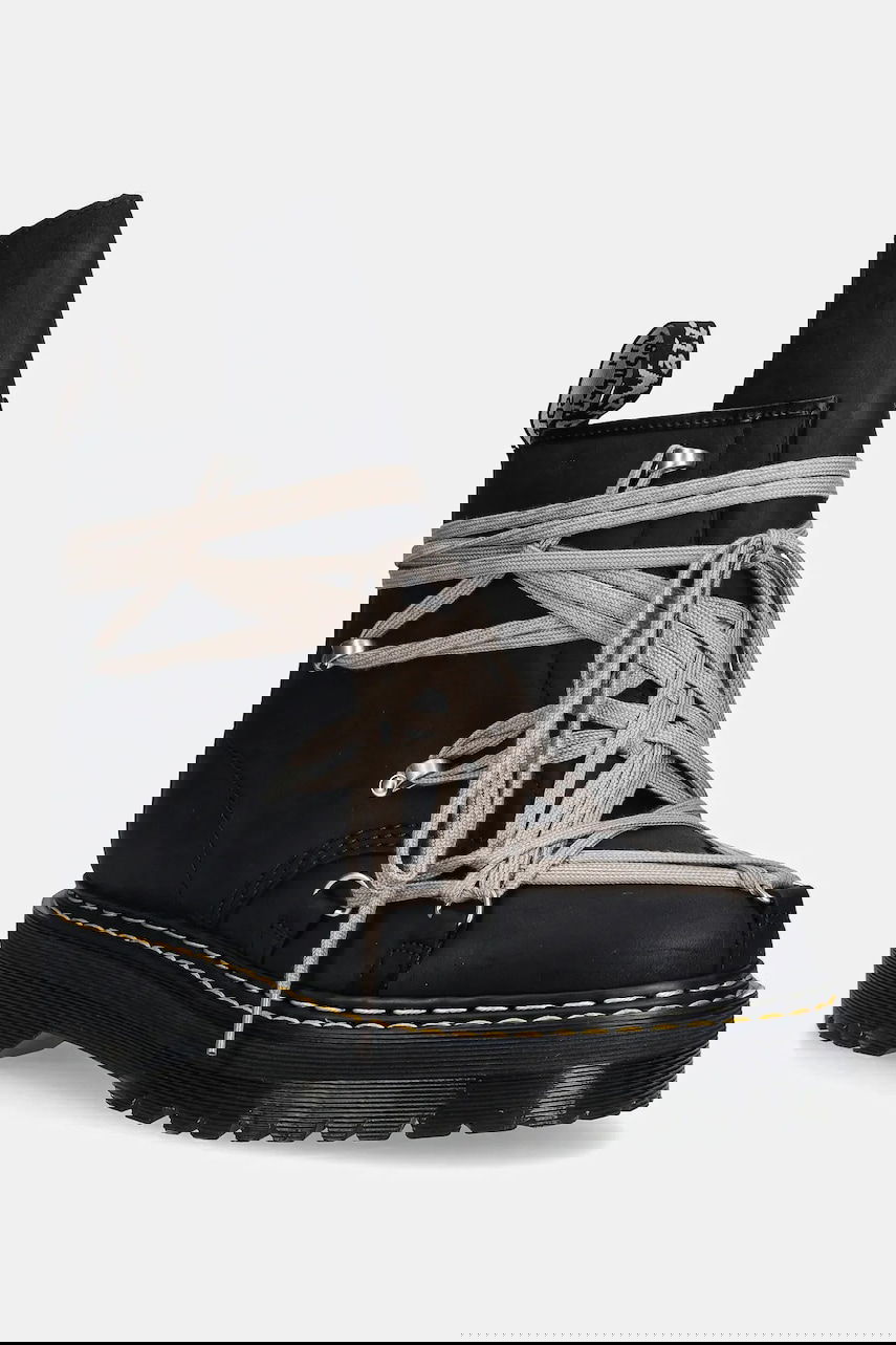 Sneakers og sko Rick Owens Rick Owens DRKSHDW x Dr. Martens 1460 Quad Sole Megalace® Boot Sort | DM02E6812.8001, 0