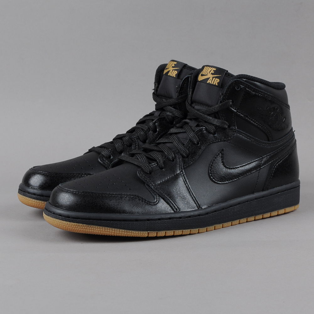 Sneakers og sko Jordan Air Jordan 1 Retro "Gum Bottom" Sort | 555088-020, 1