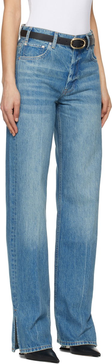 Jeans Anine Bing Anine Bing Roy Split Hem Jeans Blå | A-06-1113-477, 4