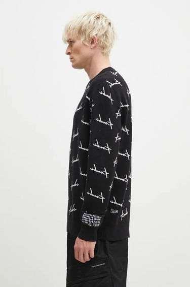 Sweater Ksubi Skript Knit Sweater Sort | MFA24KW003, 1