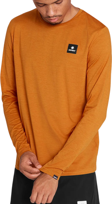 T-shirt Saysky Reflective Logo Pace Long Sleeve Orange | omrls20c4008-omrls20c4008, 0