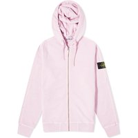 Sweatshirt Stone Island Garment Dyed Malfile Zip Hoodie Lyserød | 801563160-V0180, 1