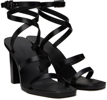 Sneakers og sko Max Mara Juttal Heeled Sandals Sort | 2414521092600, 3
