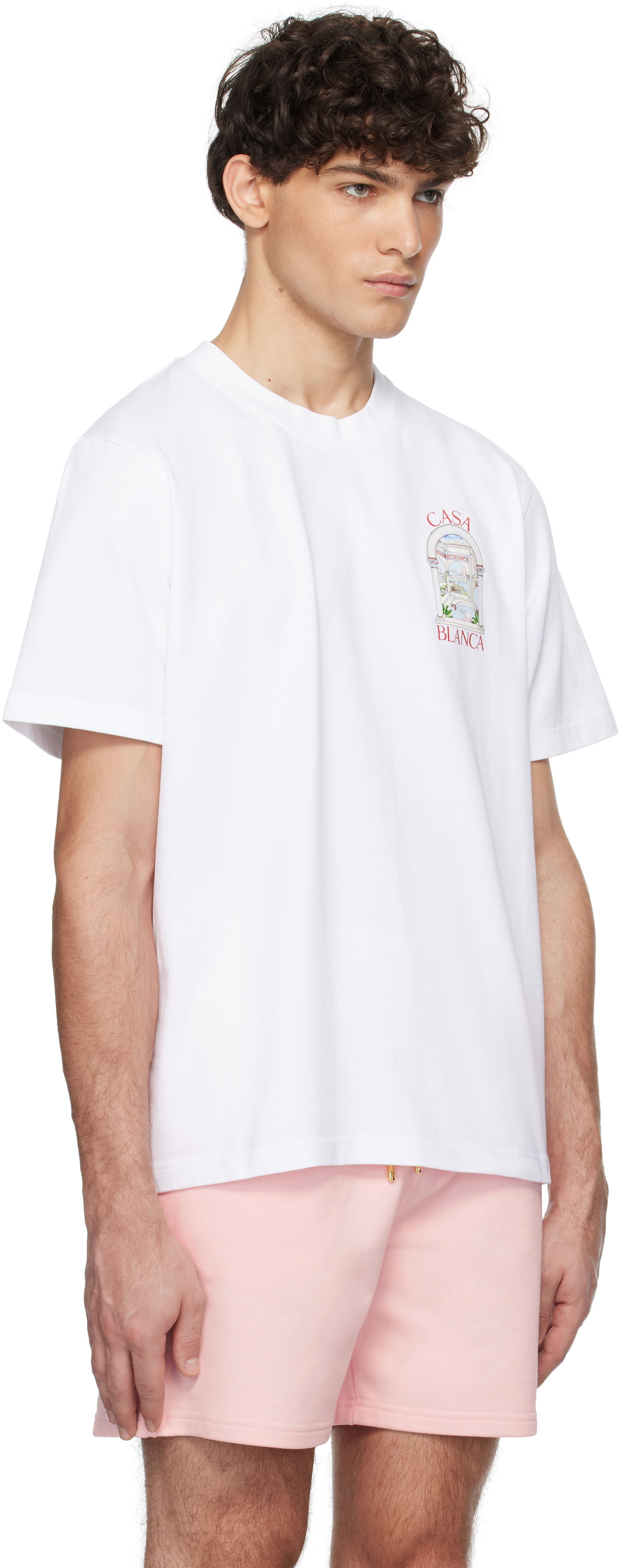 T-shirt Casablanca 'Le Passage' Print T-Shirt Hvid | U-MPS25-JTS-001-07, 1