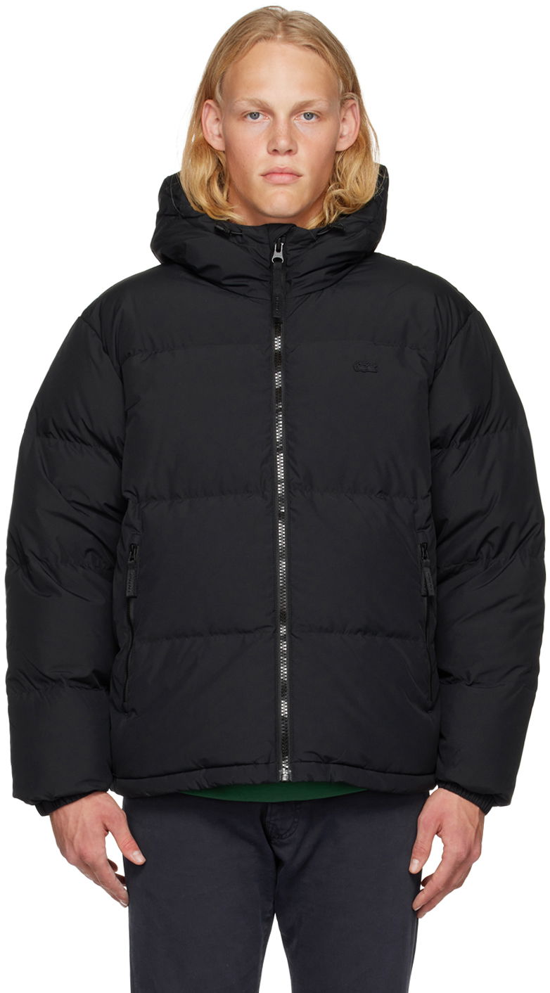 Jakke Lacoste Water-Repellent Down Jacket Sort | BH3522, 0