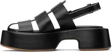 Sneakers og sko JW Anderson JW Anderson Stripe Platform Sandals Sort | SN0099-LA0323, 2