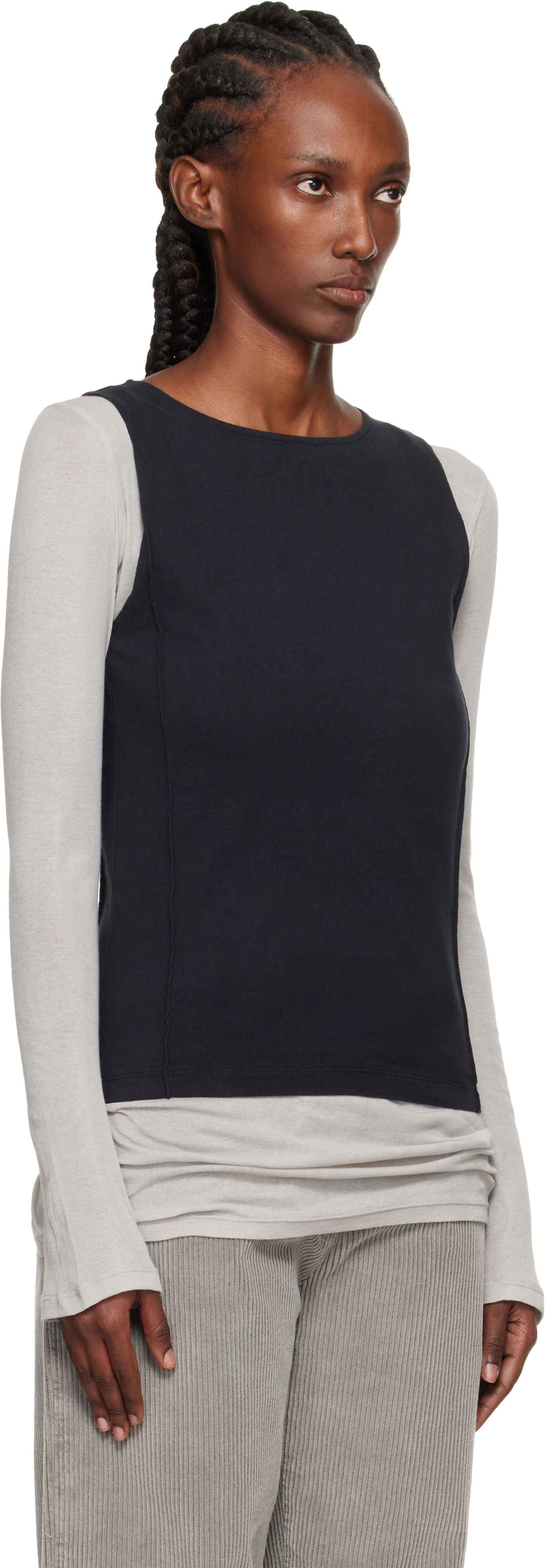 Tanktop OUR LEGACY Sleeveless Lounge Top Sort | W4256LC, 1