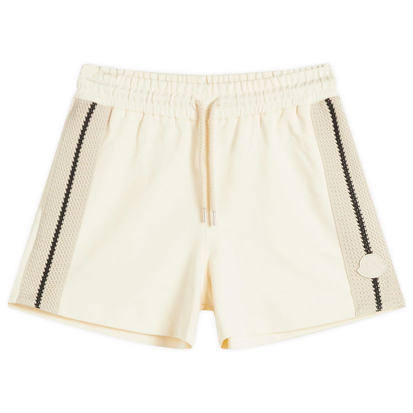 Shorts Moncler Moncler Women's Crochet Trim Sweat Shorts, Size Large Beige | 8H000-17-89A1K-034