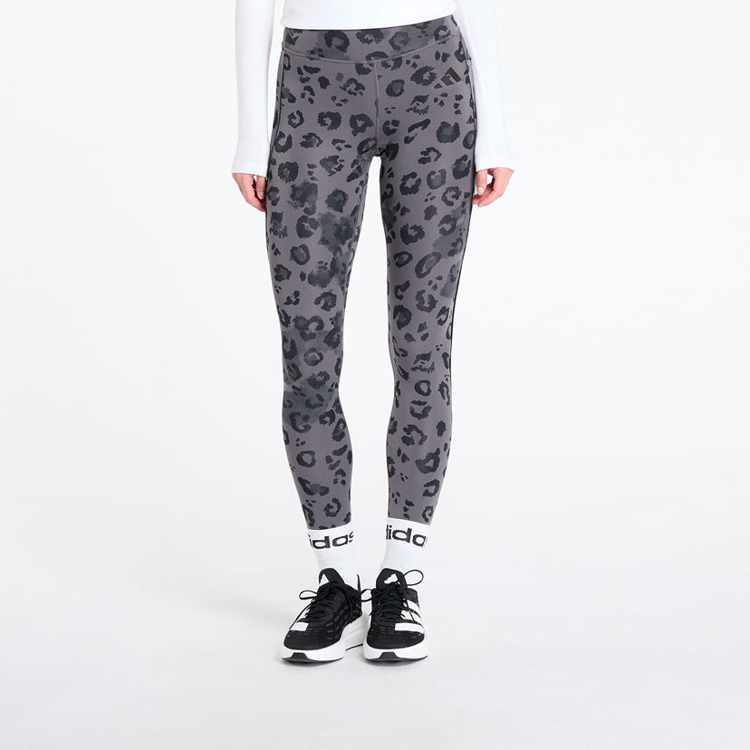Leggings adidas Performance Optime Essentials Printed Full Length Leggings Grå | JN2650