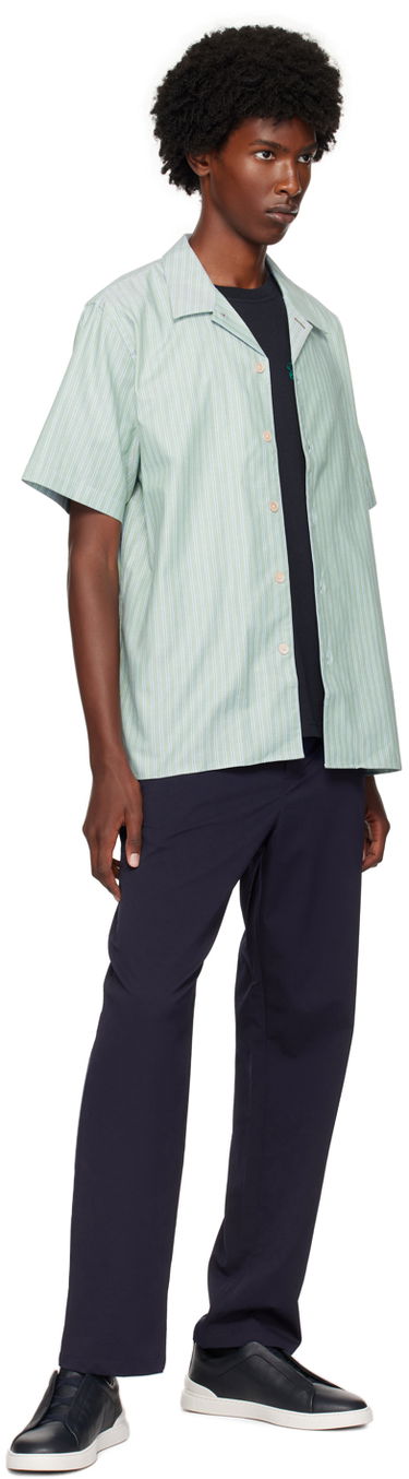 Skjorte Paul Smith PS by Paul Smith Striped Resort Shirt Grøn | M2R-695U-N22097-34, 3