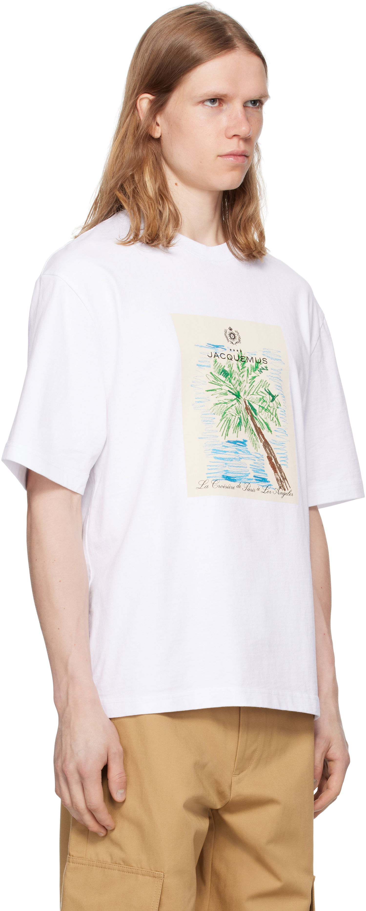T-shirt Jacquemus Jacquemus 'The Marino' T-Shirt Hvid | 25E255JS319-2102, 1