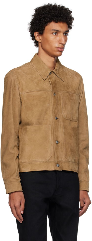 Jakke Paul Smith Paul Smith Suede Trucker Jacket Brun | M1R-374Y-L00040, 1