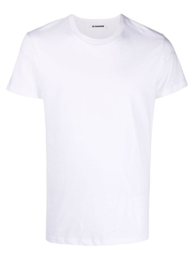 T-shirt Jil Sander Round Neck Cotton T-shirt Hvid | JSMU706005MU247308-White