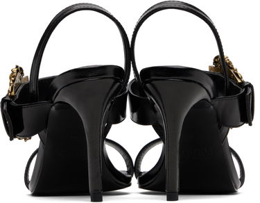Sneakers og sko Versace Versace Jeans Couture Baroque Buckle Emily Sandals Sort | E79VA3S71_EZSC35, 1