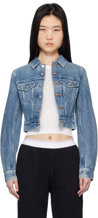 Jakke Alexander Wang Alexander Wang Trucker Denim Jacket Blå | 1WC1252598, 0