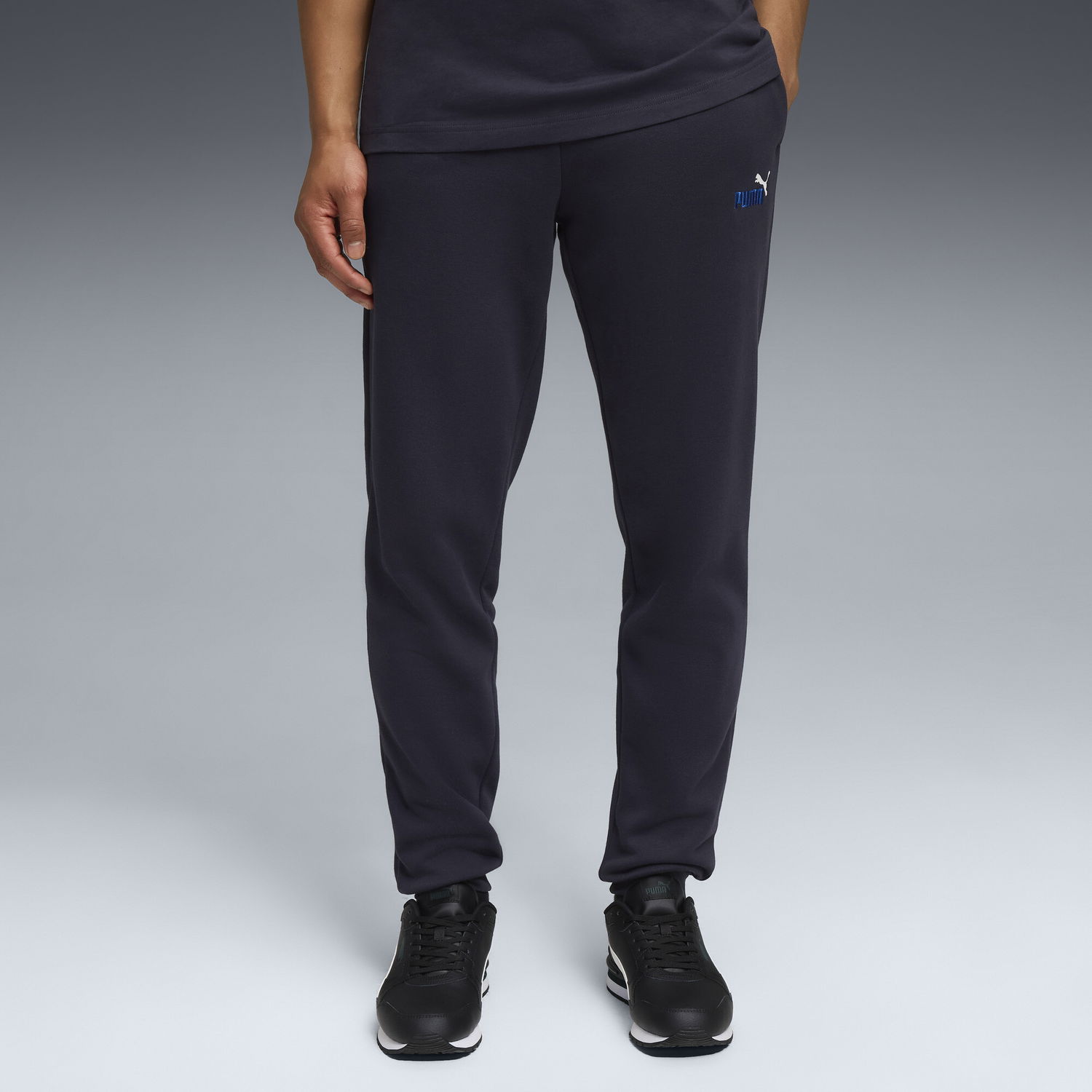 Joggingbukser Puma Essentials 2 Color Logo No. 1 Sweatpants Mørkeblå | 684713_17, 1