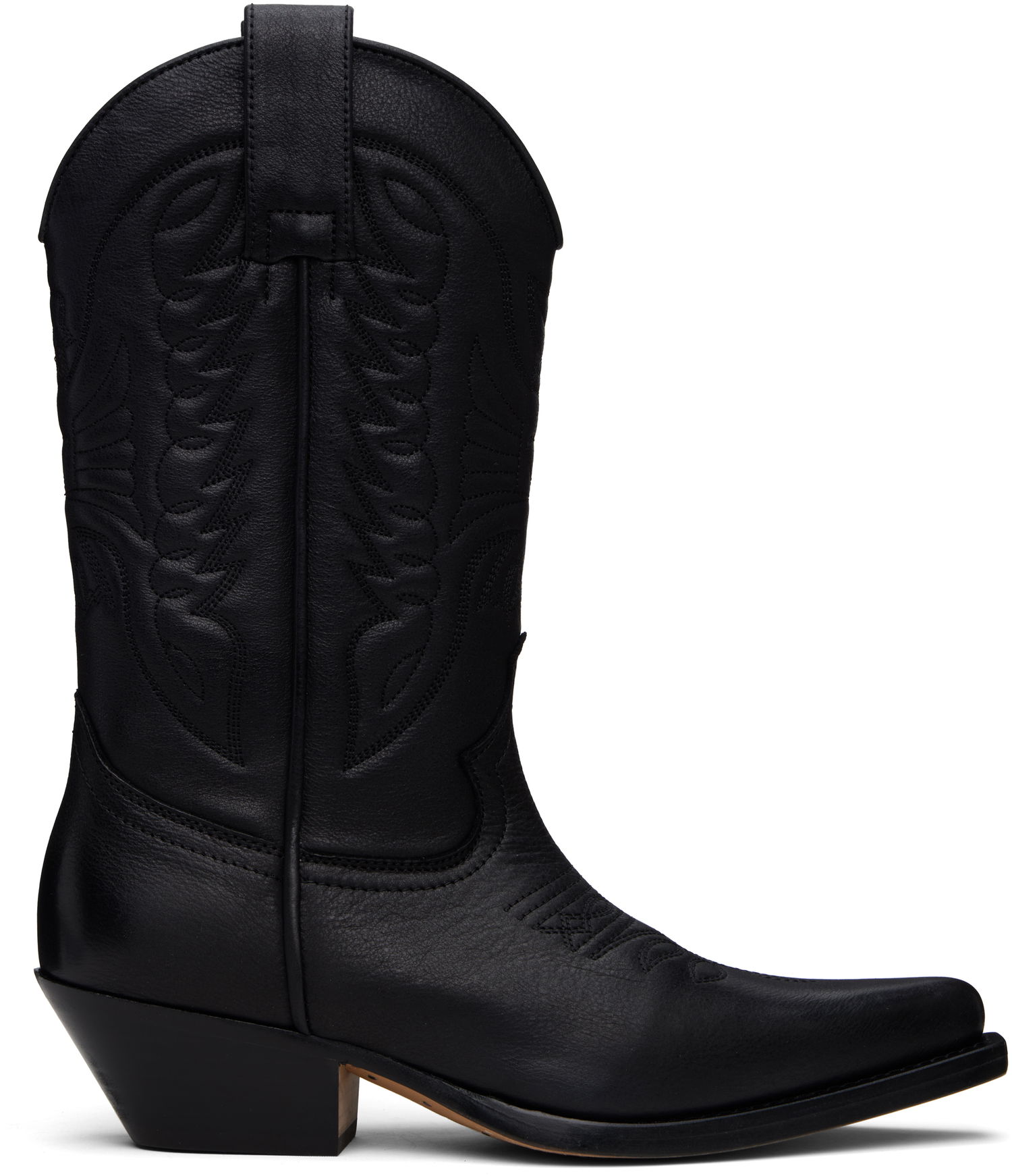 Tøj Maison Margiela MM6 Maison Margiela Embroidered Cowboy Boots Sort | SH3WW0003 P8298, 0