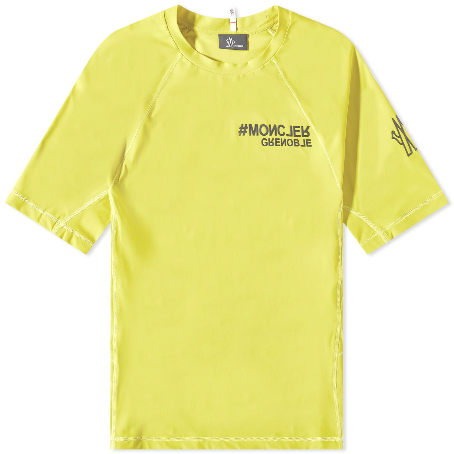 T-shirt Moncler Grenoble Technical Embossed Logo Tee Gul | 8C000-03-829JP-8LK, 0
