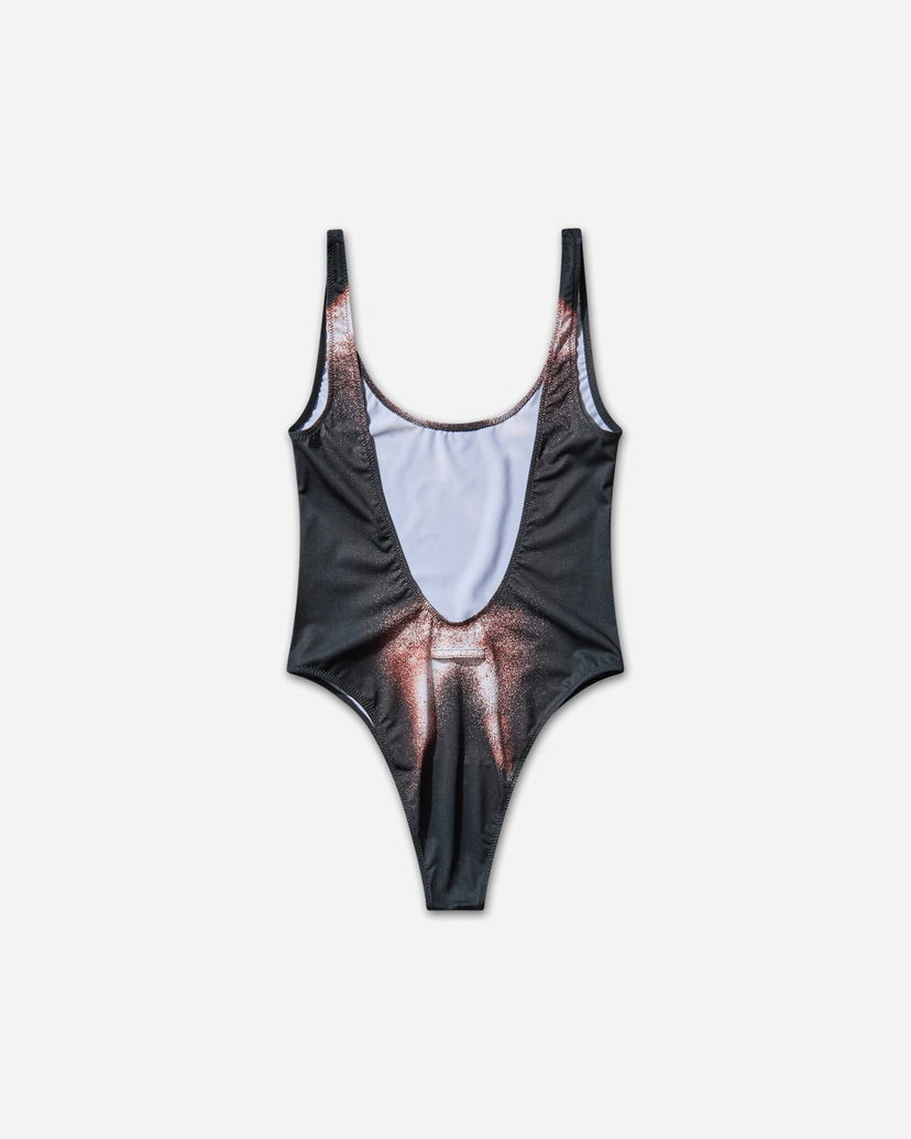 Badetøj Jean Paul Gaultier Body Dust One-Piece Swimsuit Sort | 2504WSW073J022P 0060