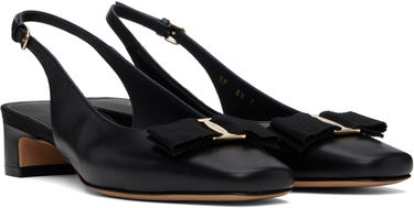 Sneakers og sko FERRAGAMO Salvatore Ferragamo Iconic Bow Slingback Heels Sort | 781739, 3