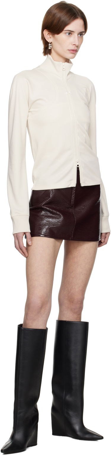 Sweater Courrèges Courrèges Scuba Interlock Track Jacket Hvid | 125JVE110JS0091, 3