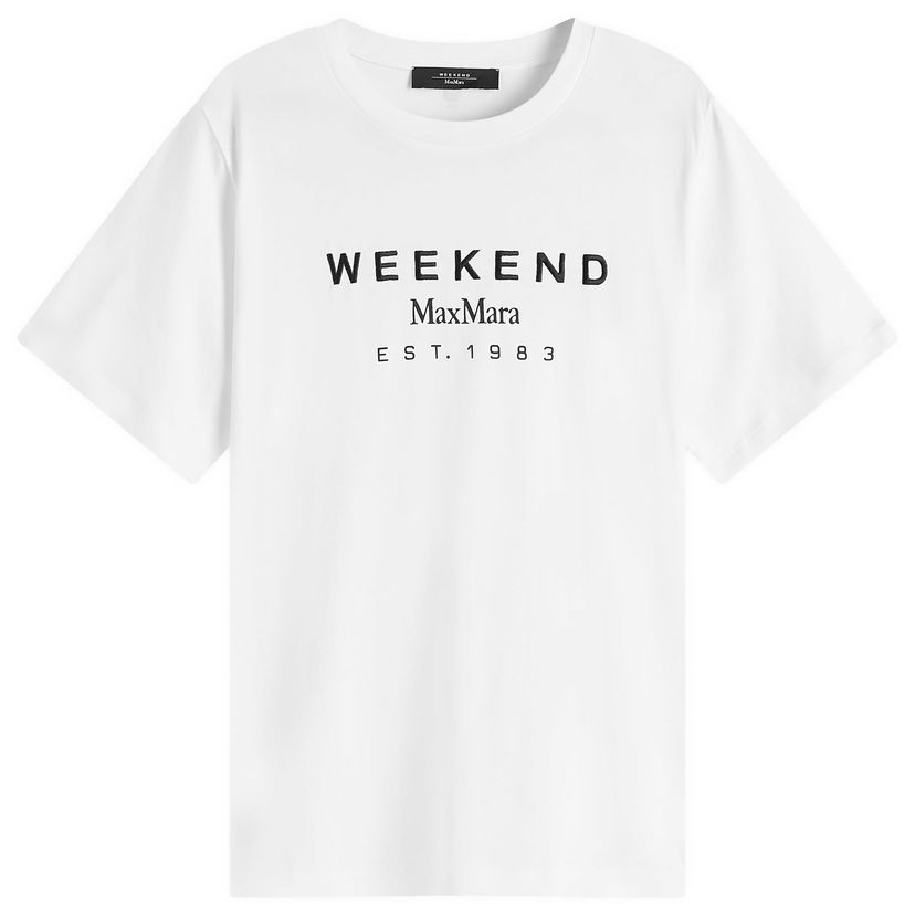 T-shirt Max Mara Max Mara Logo T-Shirt, Size Large Hvid | 2515971041600
