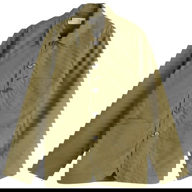 Jakke Universal Works Universal Works Recycled Poly Tech Bakers Jacket Grøn | 32103-OLV, 1