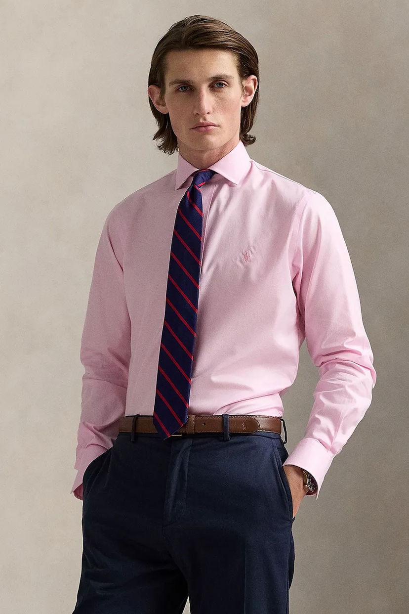 Skjorte Polo by Ralph Lauren Polo Ralph Lauren Slim Fit Dress Shirt with Italian Collar Lyserød | 712969015