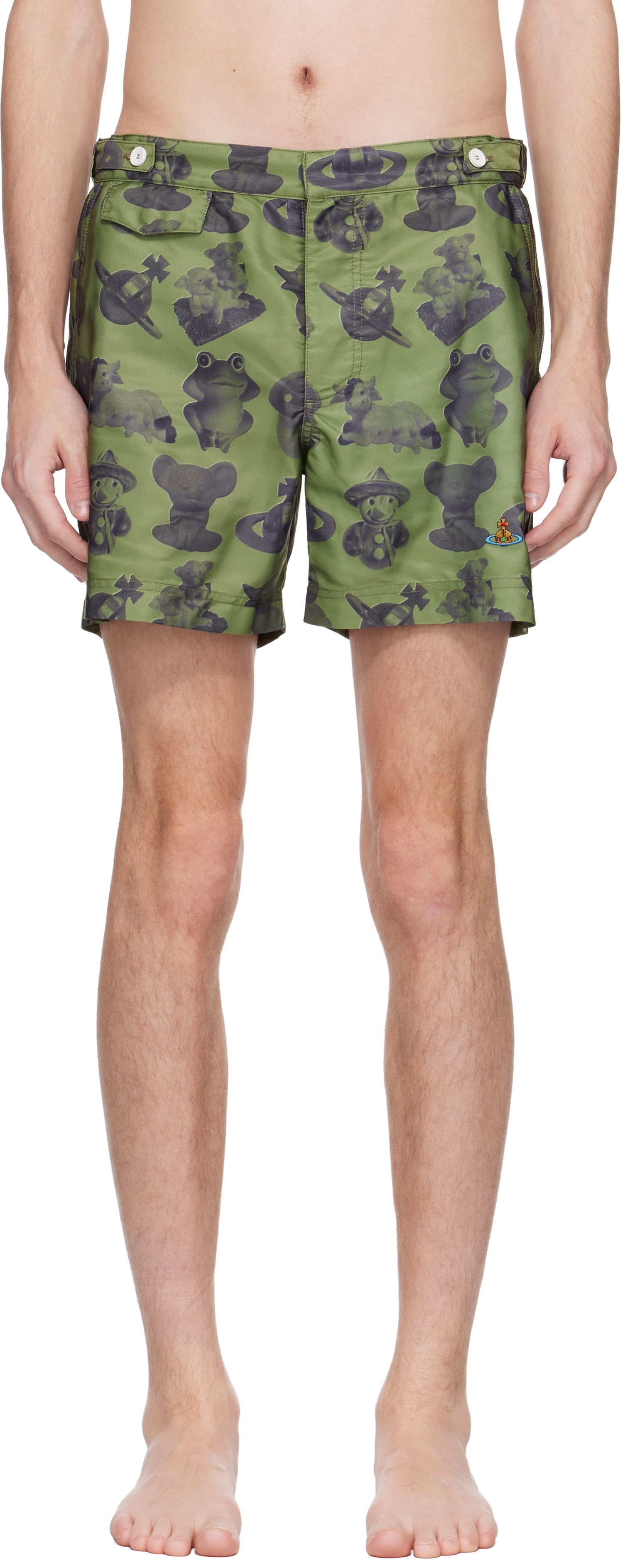 Badetøj Vivienne Westwood Vivienne Westwood Figurines Swim Shorts Grøn | 81010004-W015O-, 0