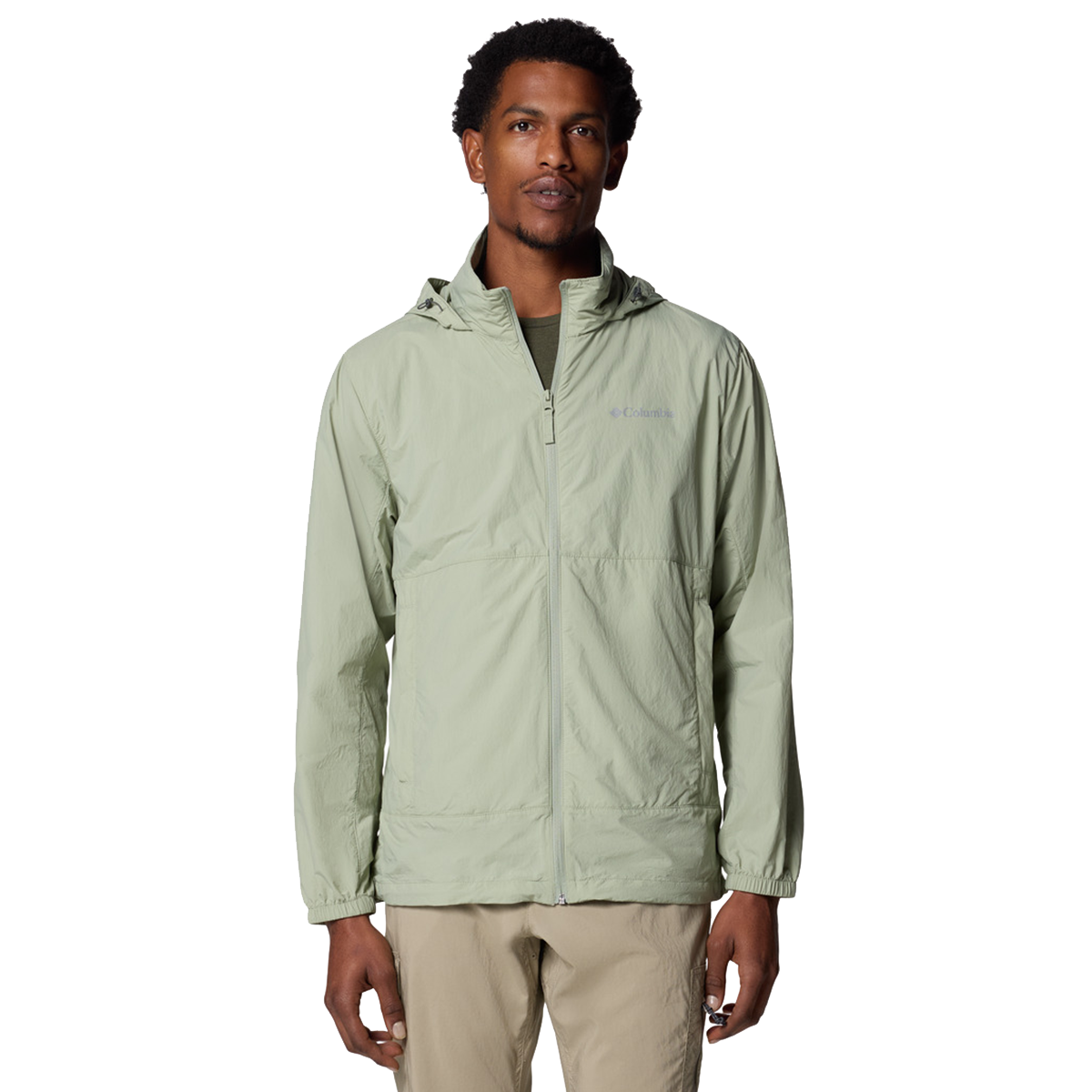 Vindjakke Columbia Loop Basin™ Lightweight Hooded Full-Zip Windbreaker Grøn | 2116961348, 0