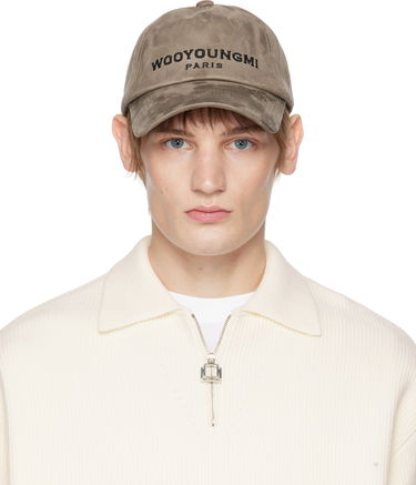 Kasket WOOYOUNGMI Faux Suede Ball Cap Grå | W243AC52, 0