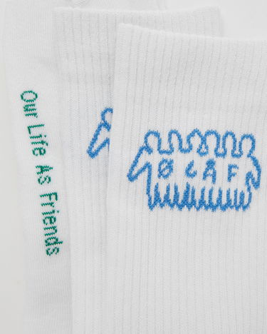 Sokker ØLÅF FRIENDS SOCKS Hvid | A170804-OPTICAL-WHITE, 1