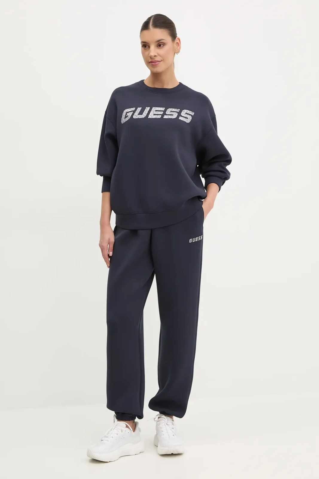 Sweater GUESS Guess Cecilia Sweatshirt Mørkeblå | V4BQ15K7UW2-A71W, 1