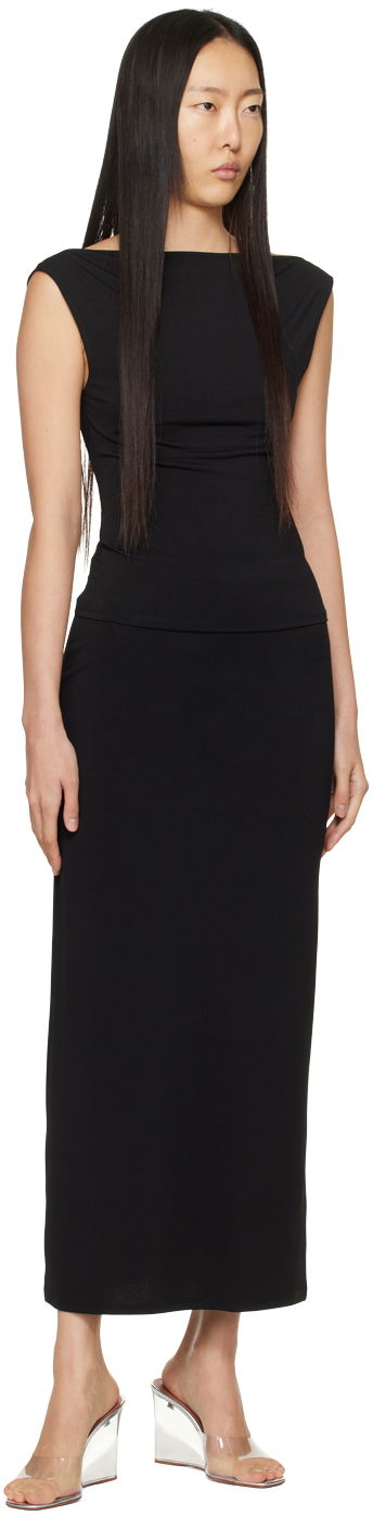 Nederdel Miaou Miaou Chiara Maxi Skirt Sort | 4051VISBLK, 3