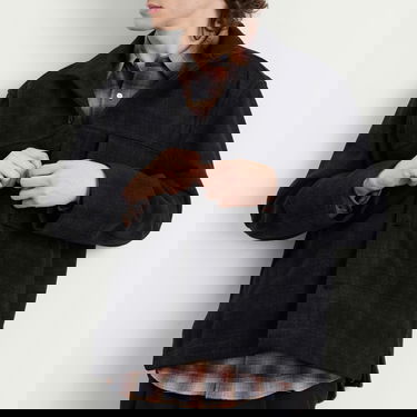 Jakke YMC YMC Cruiser Check Shirt Jacket, Size Small Sort | P5ZAT-01, 5