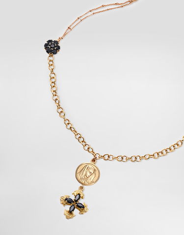 Halskæde Dolce & Gabbana Dolce & Gabbana Sicily 18K Gold & Black Sapphire Necklace Metalisk | WNDS1GWSLE18B995, 3