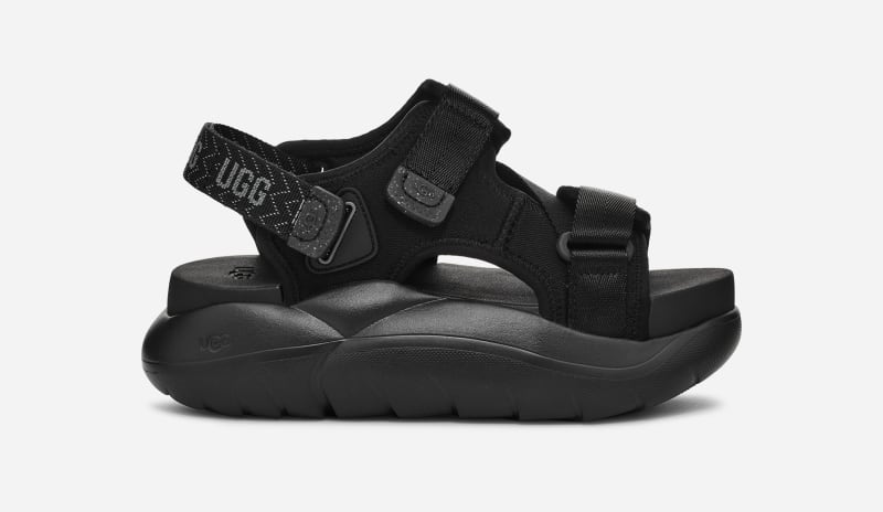 Sneakers og sko UGG Alto Cross Strap Textile Sandal Sort | 1152688-BLK, 0