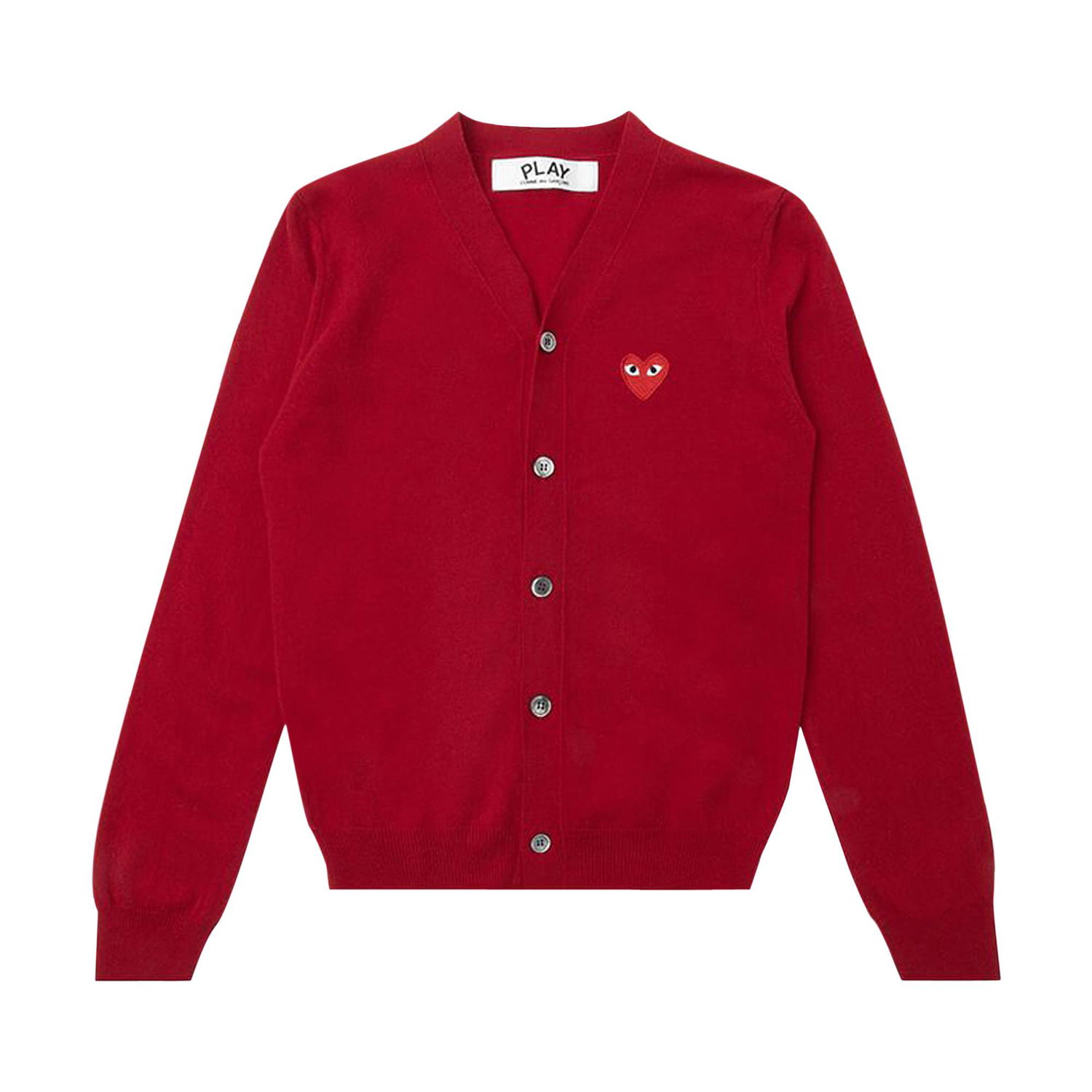 Sweater Comme des Garçons PLAY Knit Cardigan Rød | az n008 051 5, 1